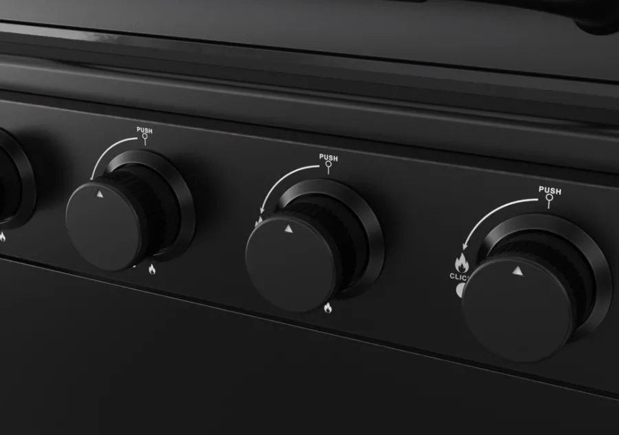 Best Grillexpert Gassgrill med 4 brennere og bakbrenner – Svart