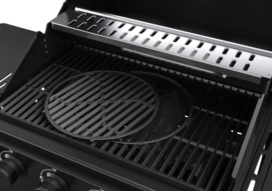 Best Grillexpert Gassgrill med 4 brennere og bakbrenner – Svart