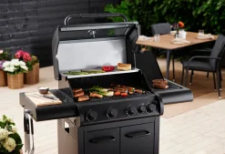 Clearance Grillexpert Gassgrill med 4 brennere og sidebrennere – Svart