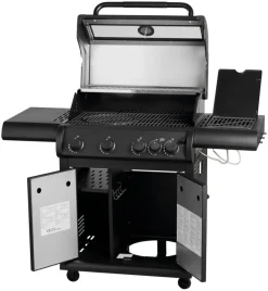 Clearance Grillexpert Gassgrill med 4 brennere og sidebrennere – Svart