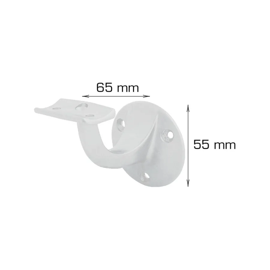 Clearance Home it Gelenderbeslag 65 x 55 mm hvit