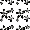 Online Geyser ® Black Flower dusjforheng 180 x 200 cm