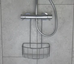 Outlet Geyser ® dusjkurv matt grå m/bøyleoppheng