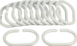 Sale Geyser ® forhengsringer hvit 12 stk.