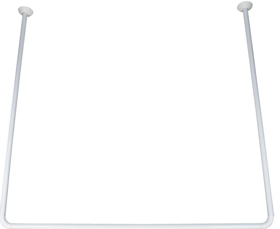 Best Geyser ® forhengsstang U-form 90 x 90 x 90 cm hvit