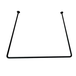 Geyser ® gardinstang U-form 90 x 90 x 90 cm svart