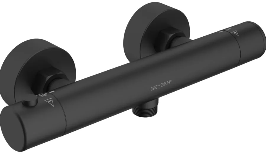 Outlet Geyser ® Lima blandebatteri til dusj Matt svart