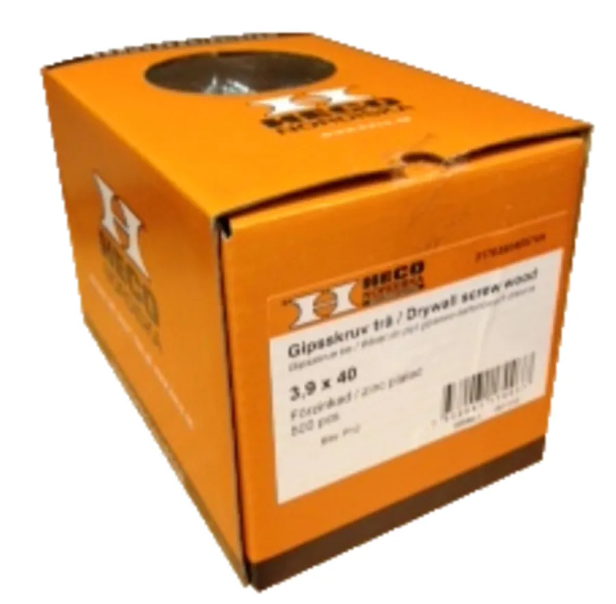 Hot Heco Gipsskrue 3,9 x 50 mm 500 stk.