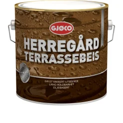 Discount Gjøco terrassebeis oljebasert 2,7 liter Bomull