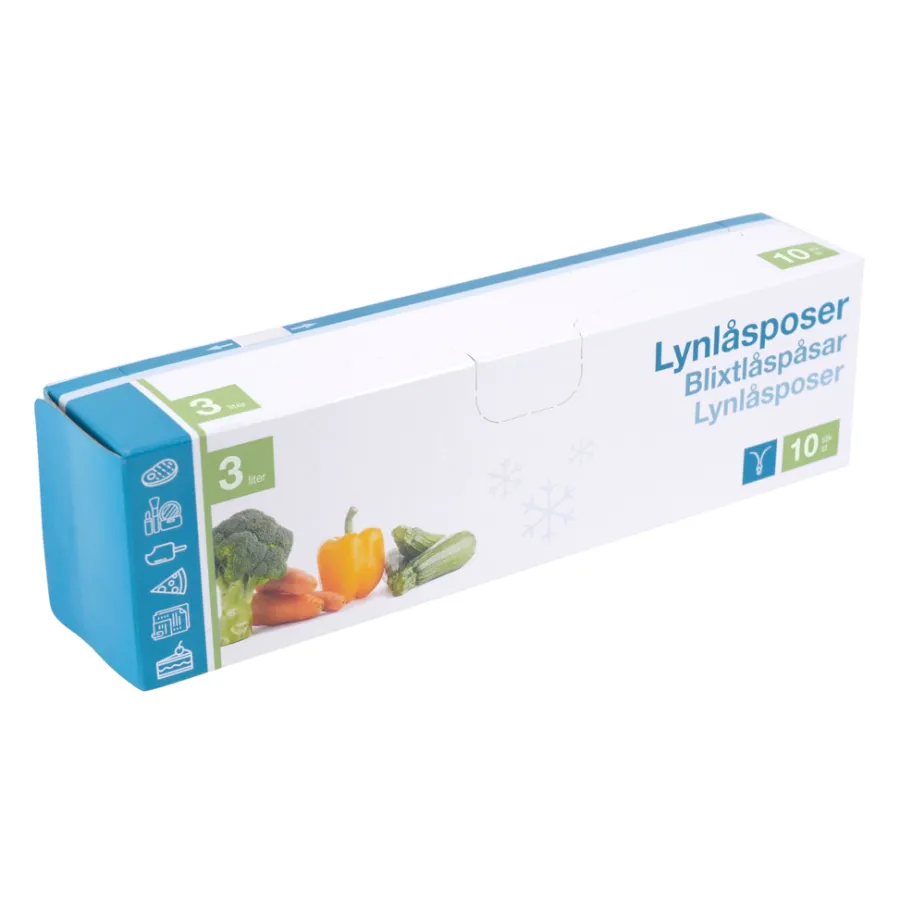 Sale Gjenlukkbare poser 3 liter – 10 stk.
