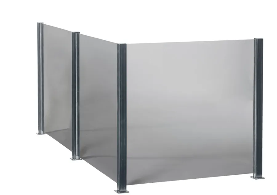 Clearance Glassgjerde Røykfarget 6 mm