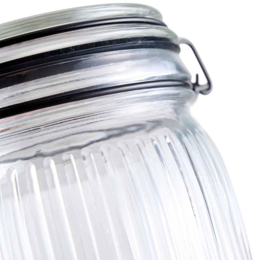 Sale DAY Glasskrukke riflet 0,5 liter -
