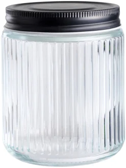 Sale DAY Glasskrukke riflet m/skrulokk 0,5 liter -
