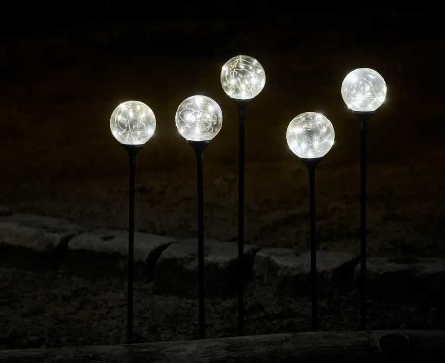 Discount Stemning Glasskuler på spyd 50 LED 5-pk.