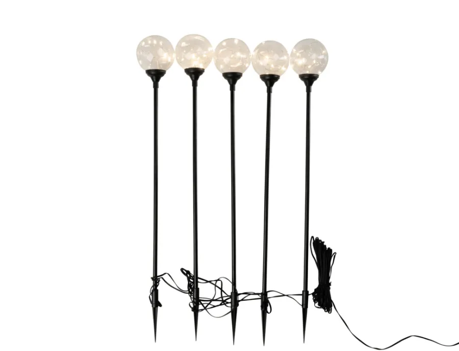 Discount Stemning Glasskuler på spyd 50 LED 5-pk.