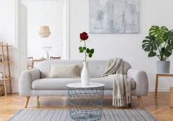 Best GREENIX kunstig rose i cellofan Rød