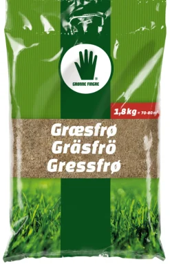 Hot Grønne Fingre® Gressfrø 1,8 kg 70-80 m² -