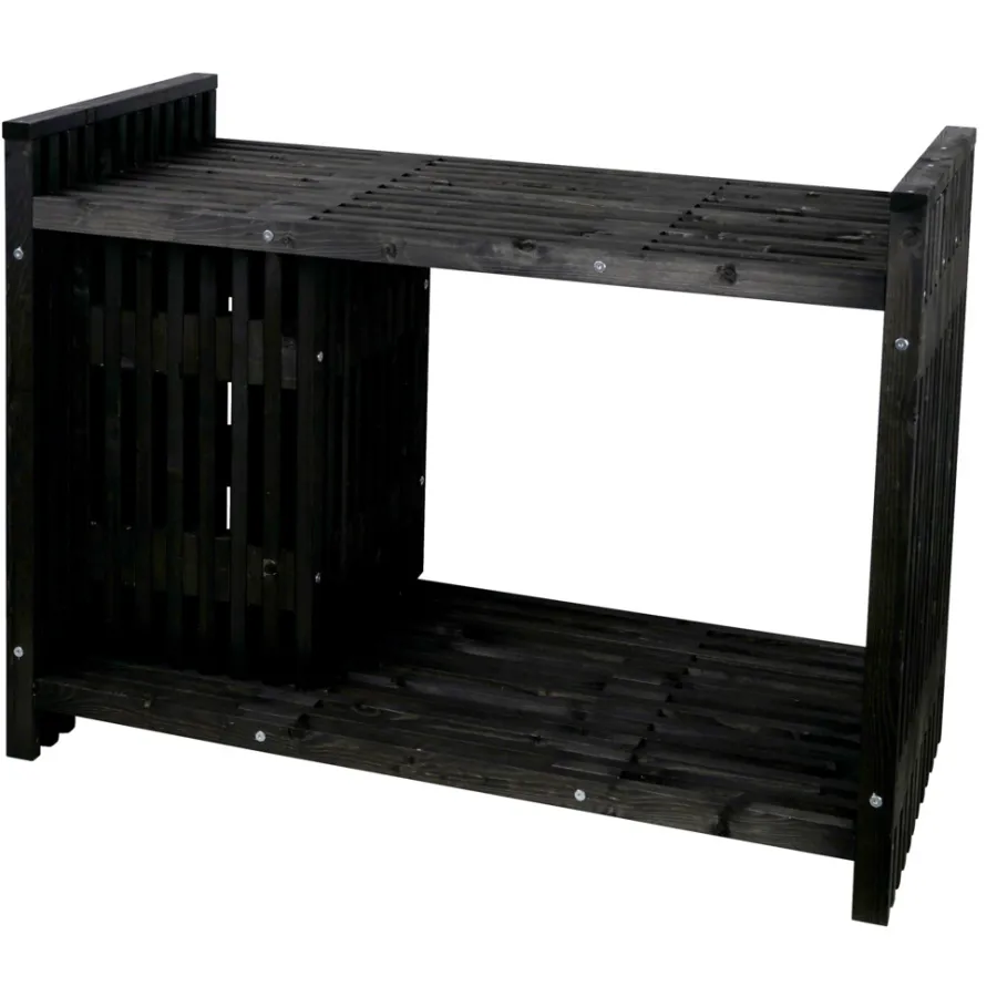 New Grillbord svart 123 x 57,5 x 93 cm