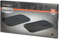 Hot Grillexpert Grillplate helstøpt 49,5 x 27,3 cm - Grillekspert Premium