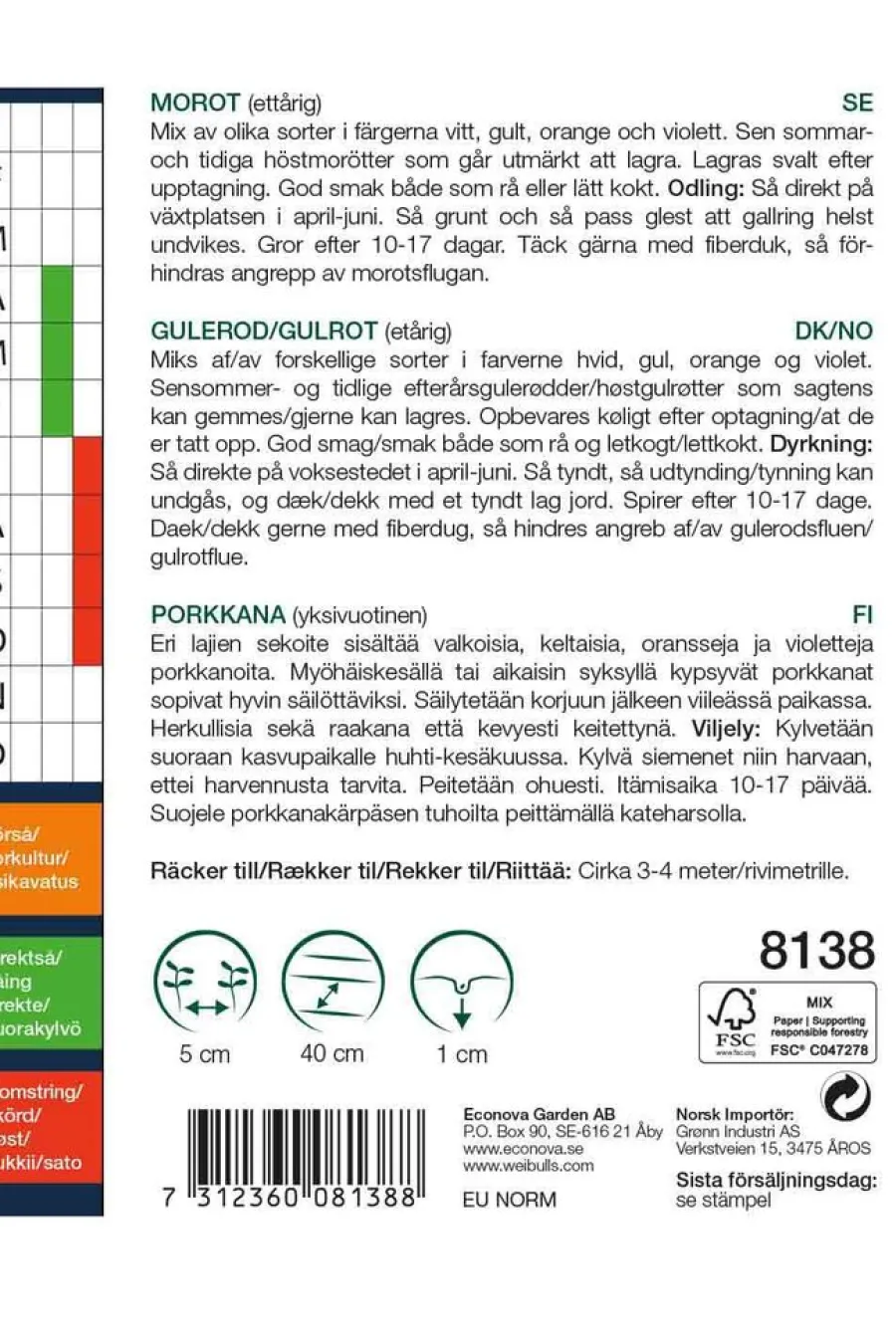 Weibulls Gulrotmix 'Harlekin'