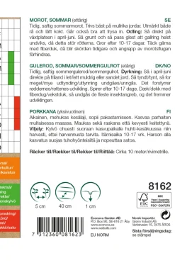Discount Weibulls Gulrot, sommer økologisk - Nantaise 2