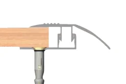 Online Gulvprofil topp aluminium - 2 x 40 mm x 0,9 m
