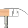 Best Gulvprofil topp aluminium - 2 x 40 mm x 0,9 m