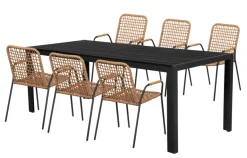 Best Sunlife Hagebord Havanna 205 x 90 cm i alu/nonwood - ®