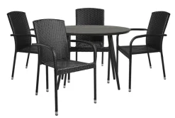 Clearance Sunlife Hagebord Madrid Ø110 cm - ® Svart