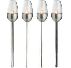 Online Garden Hagefakler med solceller 38 cm 4-pk. - ® Metallfarget