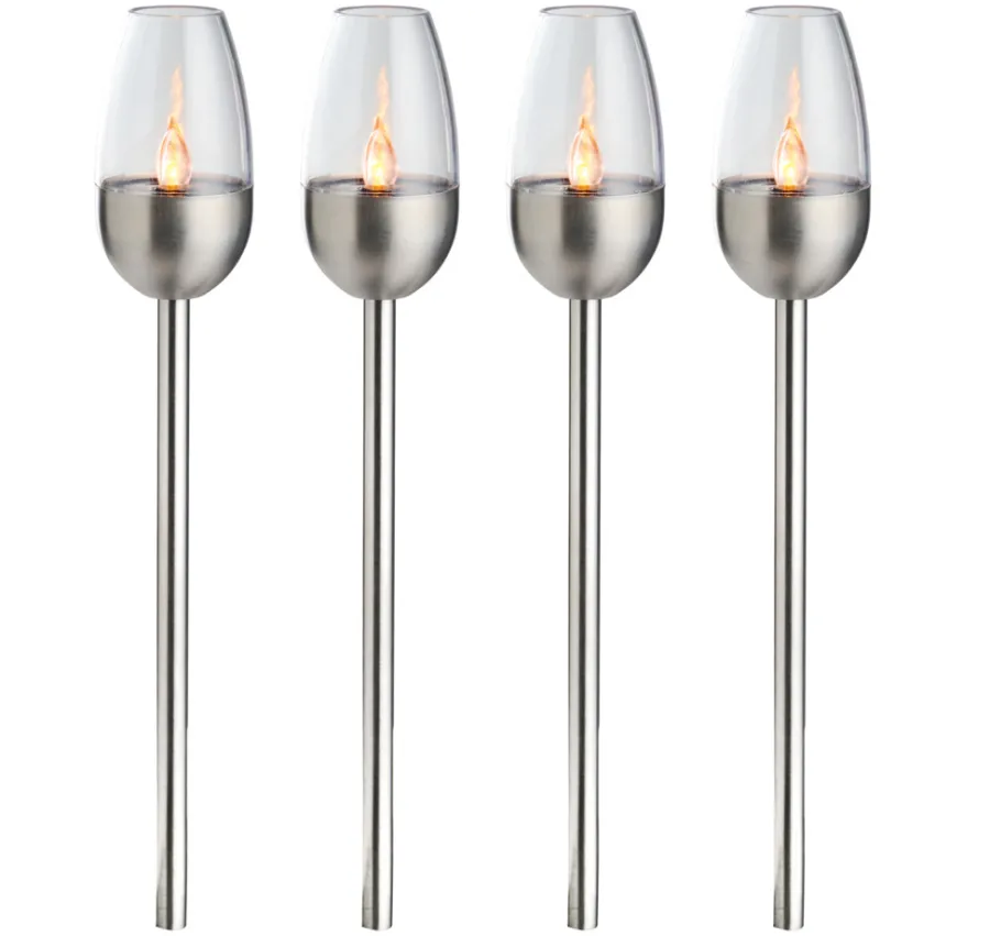 Online Garden Hagefakler med solceller 38 cm 4-pk. - ® Metallfarget