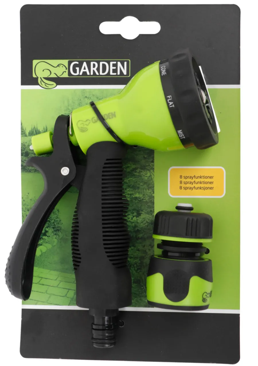 Clearance Garden Hagepistol med 8 sprayfunksjoner 1/2" – ®