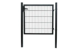 New HORTUS Hageport metall svart 100 x 100 cm Svart pulverlakkering