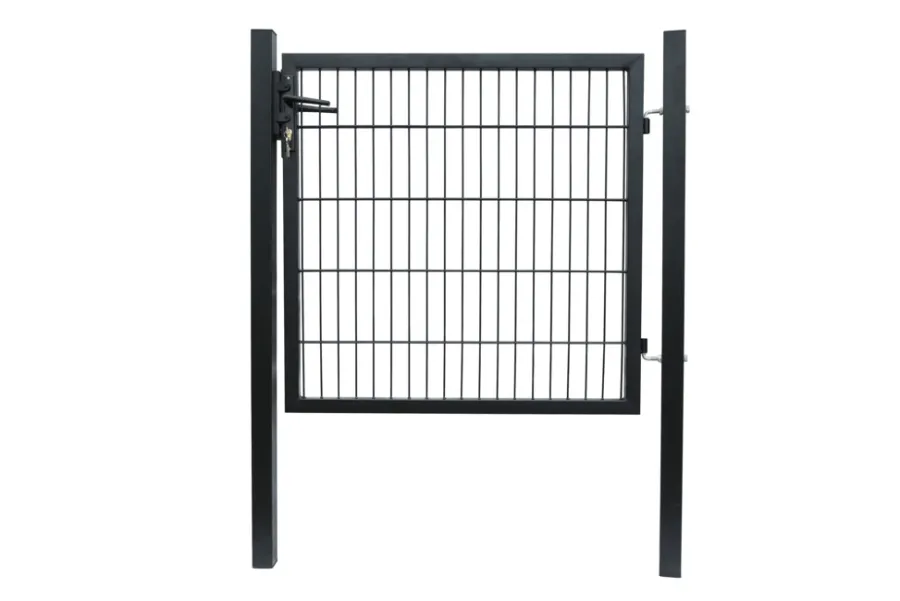 New HORTUS Hageport metall svart 100 x 100 cm Svart pulverlakkering
