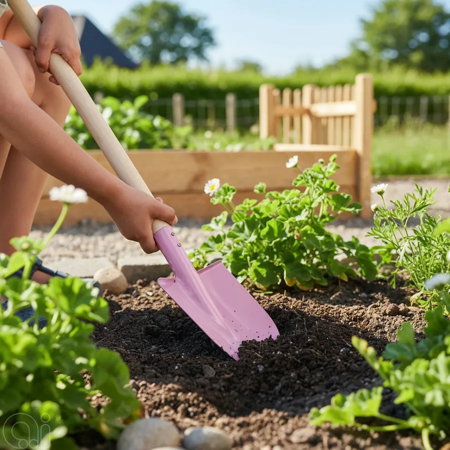 Online Garden Hagespade til barn – ® Rosa