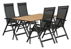 Hot Sunlife Hagestol Kingston 6 posisjoner svart - ®