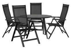 Hot Sunlife Hagestol Kingston 6 posisjoner svart - ®
