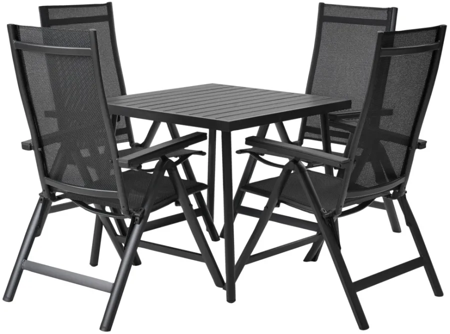Hot Sunlife Hagestol Kingston 6 posisjoner svart - ®
