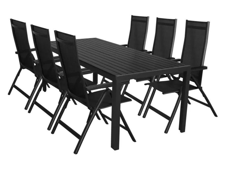 Hot Sunlife Hagestol Kingston 6 posisjoner svart - ®