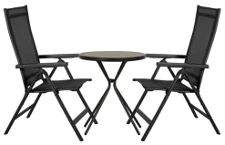Hot Sunlife Hagestol Kingston 6 posisjoner svart - ®