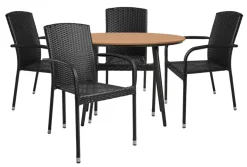 Best Sunlife Hagestol Lissabon rotting/metall - ® Svart