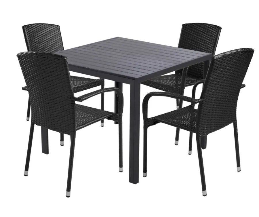 Best Sunlife Hagestol Lissabon rotting/metall - ® Svart