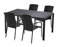 Best Sunlife Hagestol Lissabon rotting/metall - ® Svart