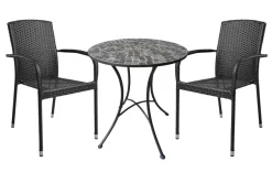 Best Sunlife Hagestol Lissabon rotting/metall - ® Svart