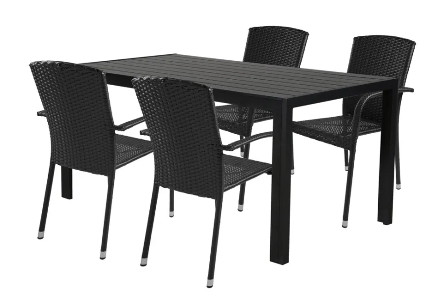 Best Sunlife Hagestol Lissabon rotting/metall - ® Svart
