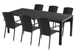 Best Sunlife Hagestol Lissabon rotting/metall - ® Svart