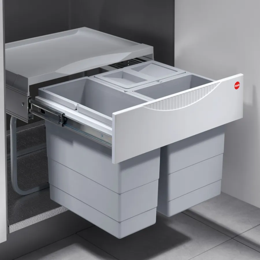 Outlet Hailo kildesorteringssett m/uttrekk og 3 spann