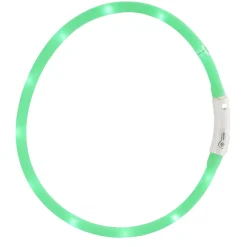 New Petzone Halsbånd med LED grønn 20-60 cm
