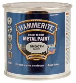 Best Hammerite metallmaling glatt effekt 250 ml Sølv