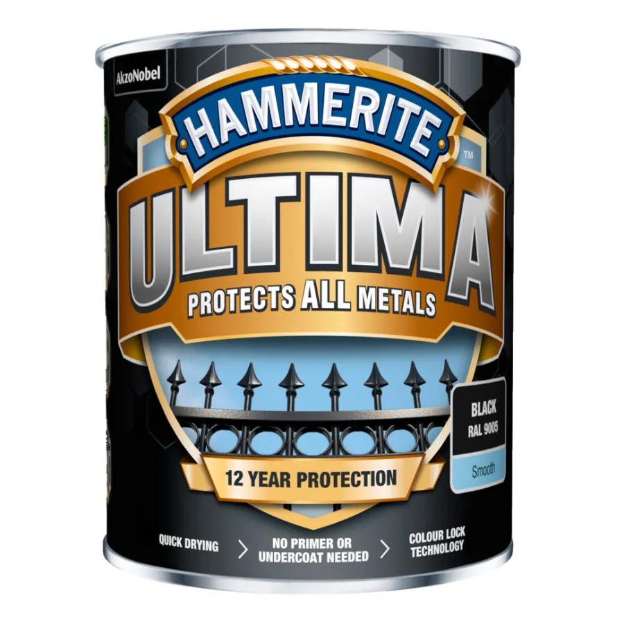 Discount Hammerite Ultima metallmaling 750 ml Svart